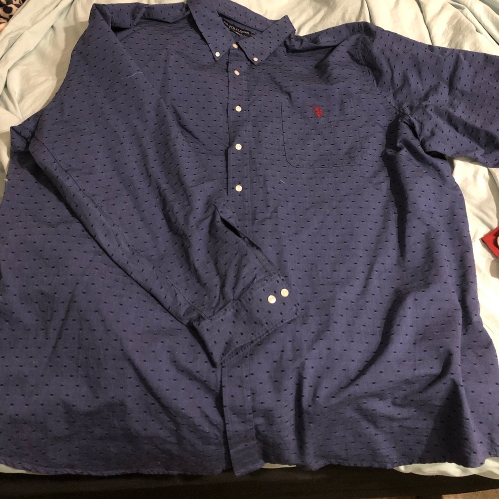Dot Performance Twill Shirt POLO. 4xl big and tall